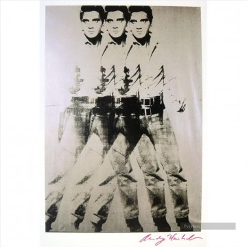 Andy Warhol Painting - Triple Elvis Andy Warhol